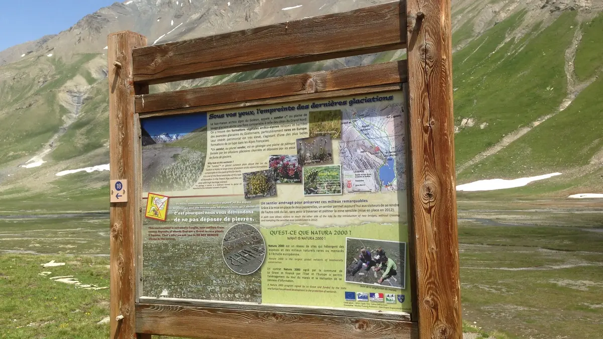 Panneau N2000 lac du Goléon