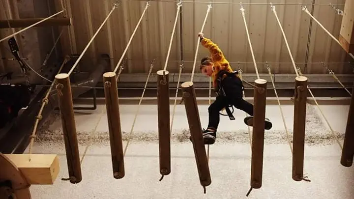 Parcours rondin de bois