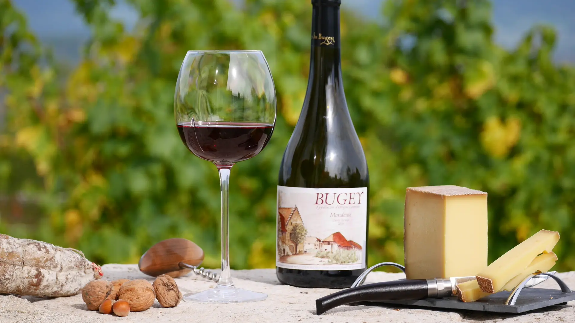 Bouteille de Mondeuse rouge