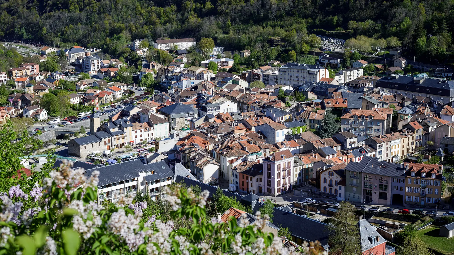 Vue depuis le rocher de la Vierge