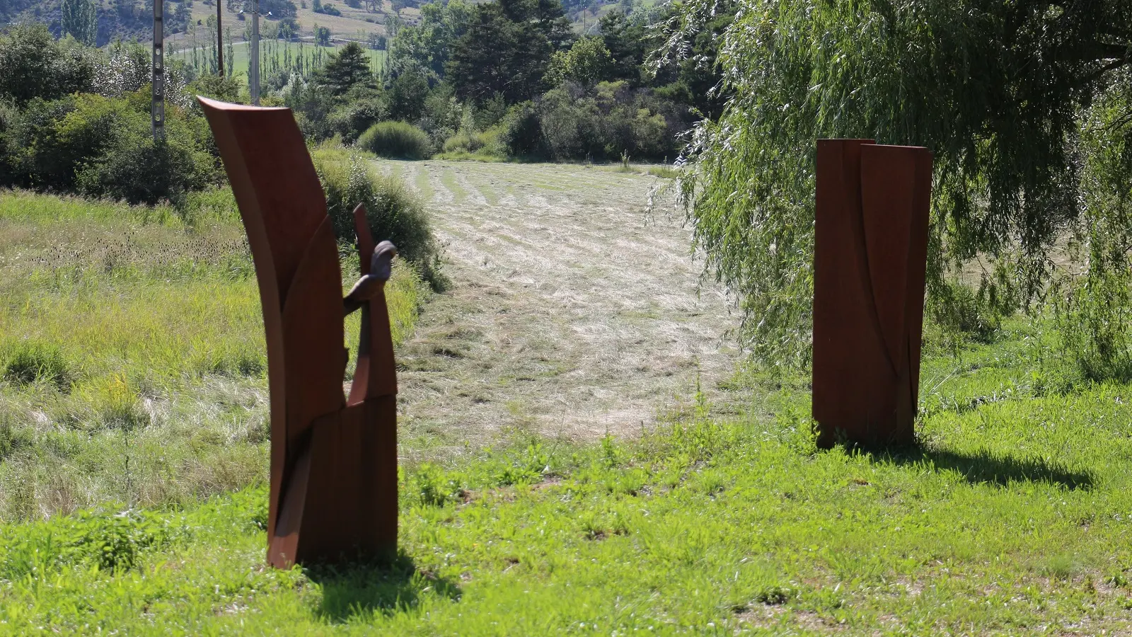 Duo sculptures extérieur