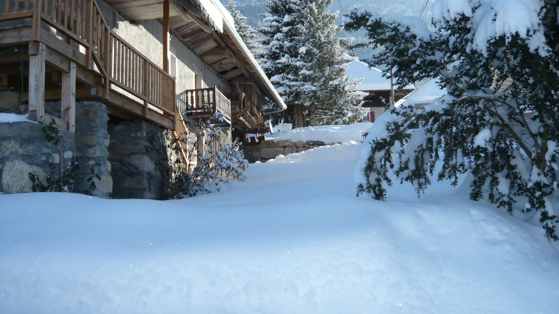 Lou Mansou sous la neige