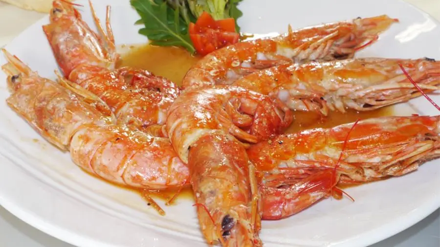 gambas flambee