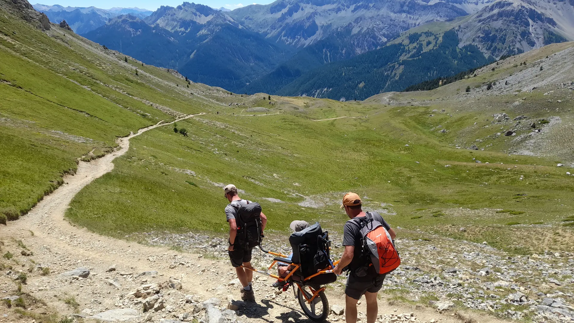 Randonnée guidée en joëlette
