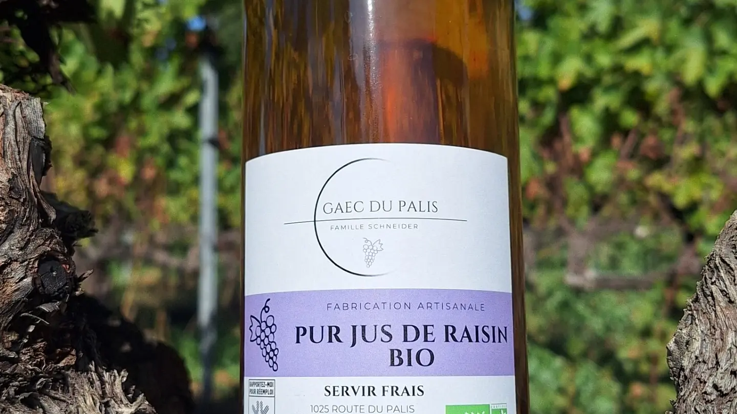 Pur jus de raisin Cinsault bio