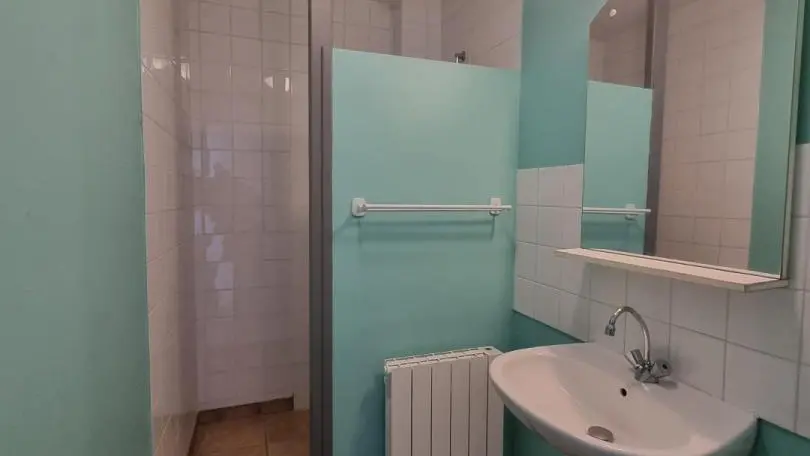 1er niveau : salle d'eau et lavabo.