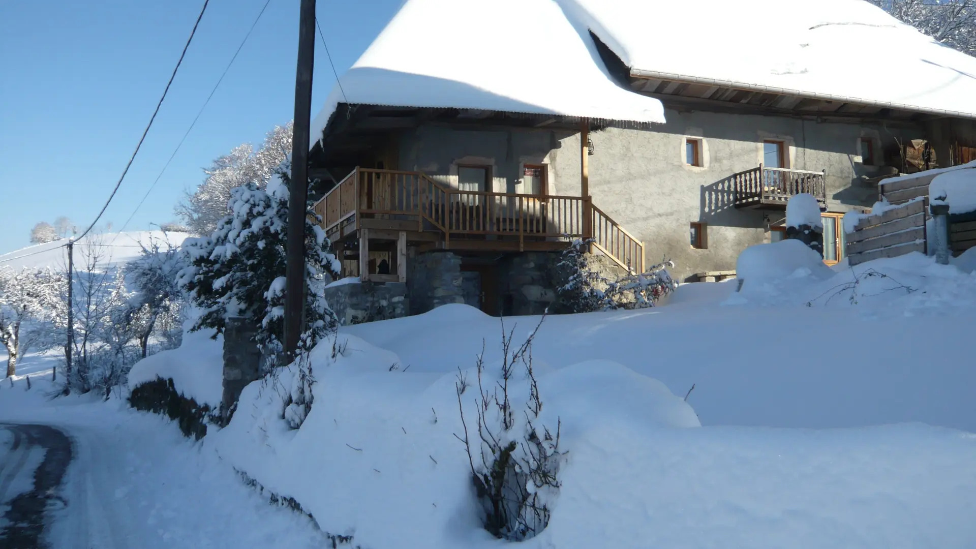 Autre vue de Lou Mansou sous la neige