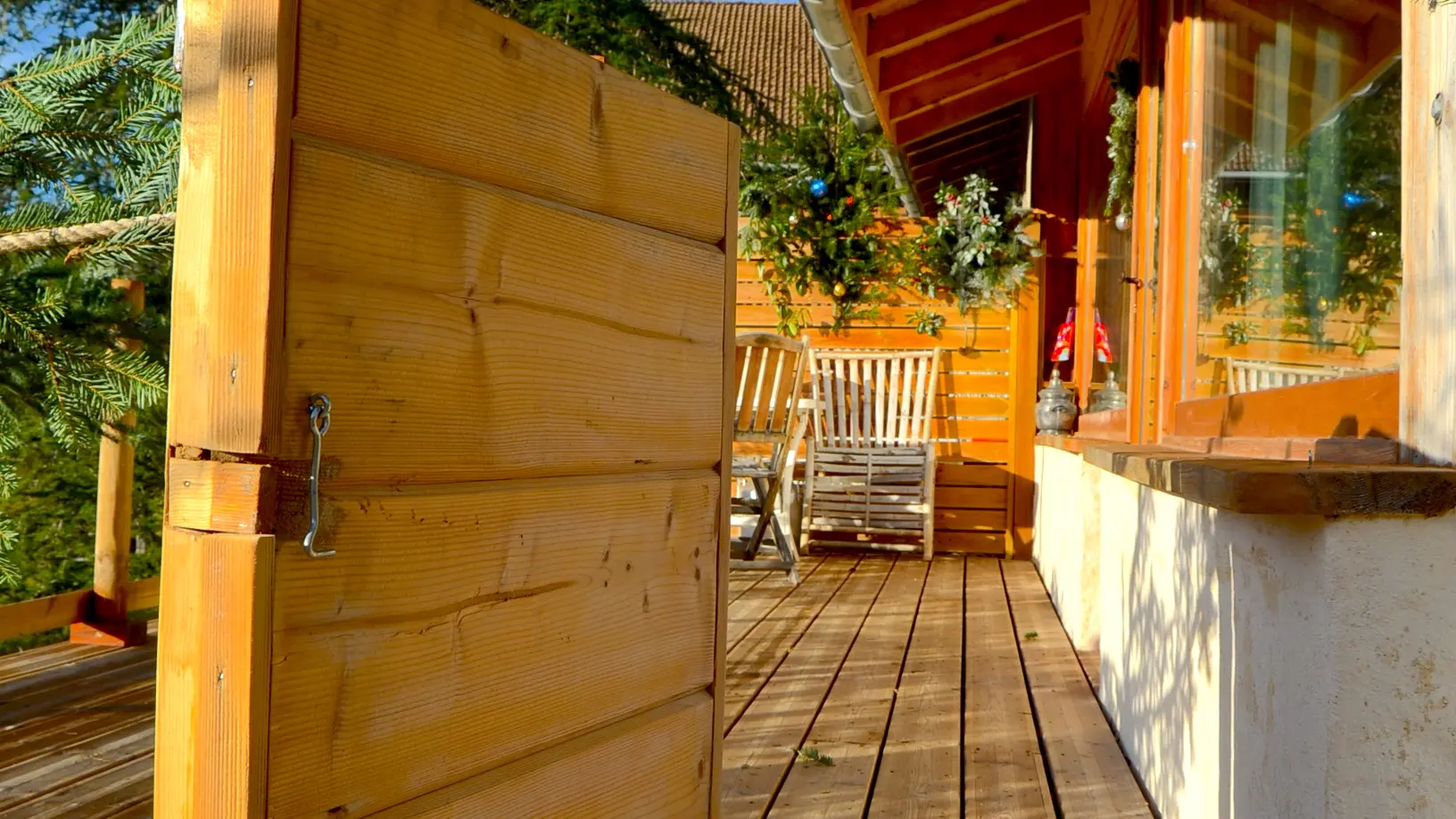 porte d'accès à la terrasse