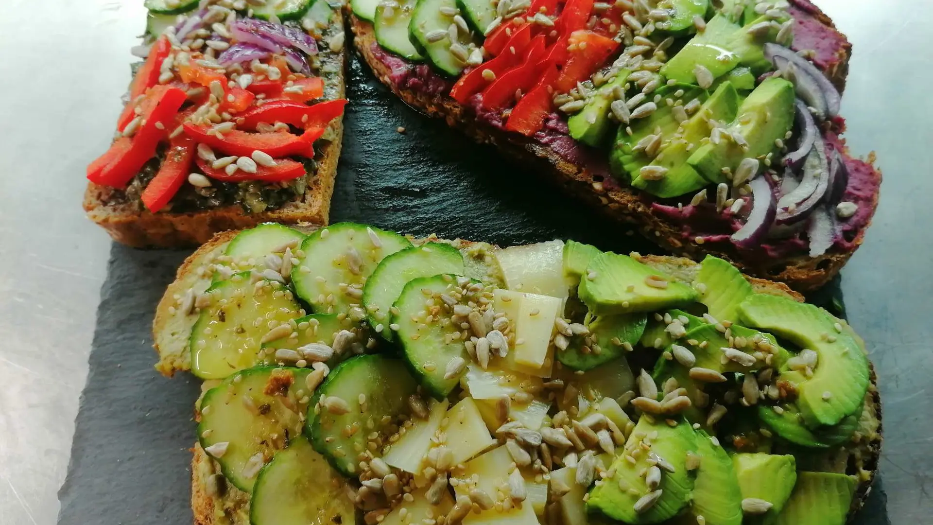 toast aux légumes