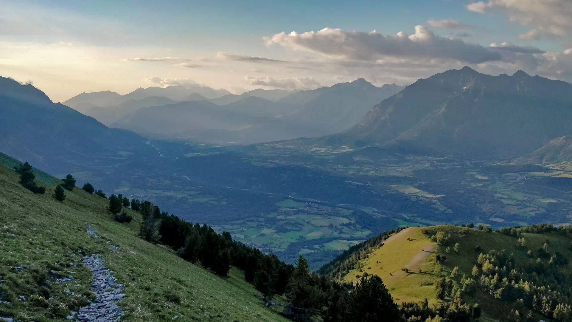 descente du Moutet depuis Coste Folle