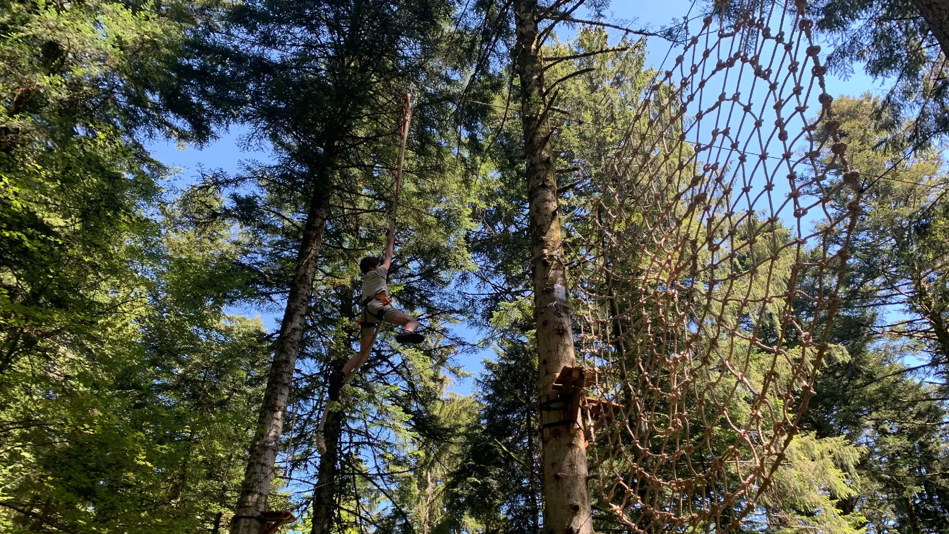 parcours tarzan - filets suspendus