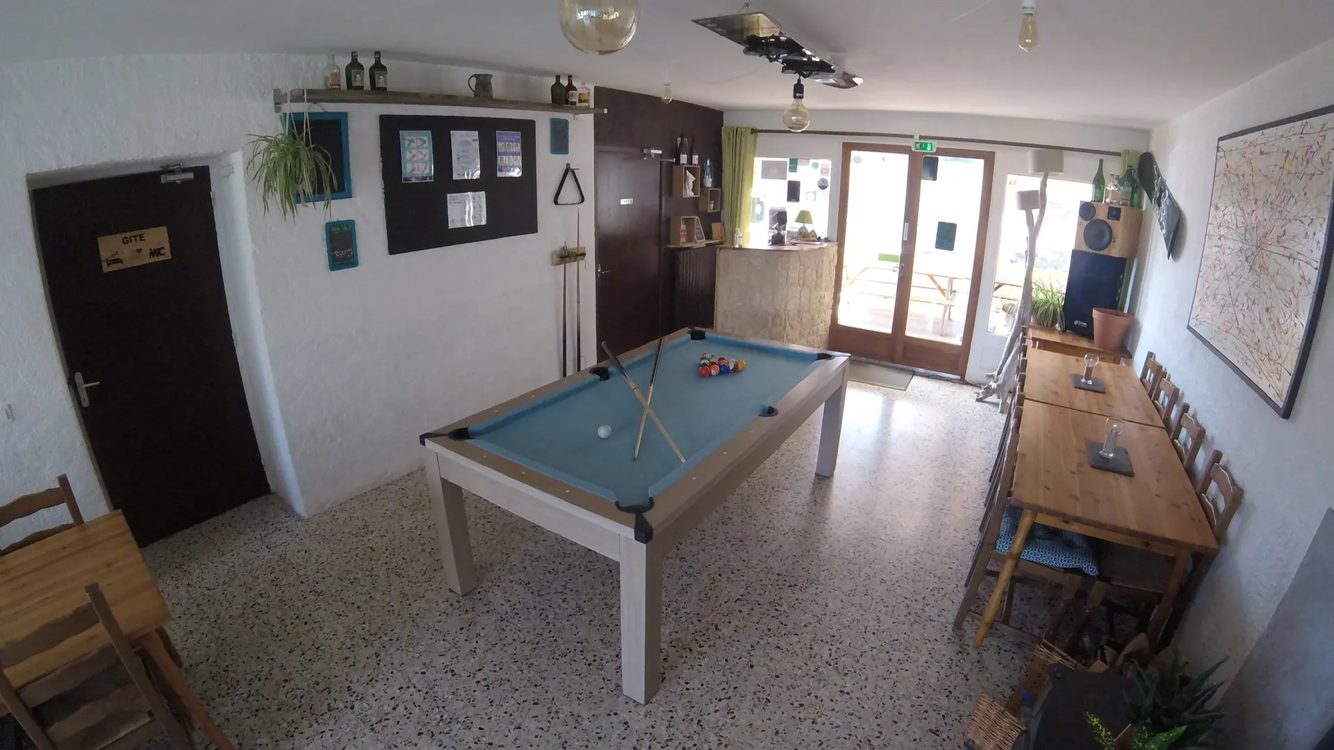 Salle à manger gîte d'étape