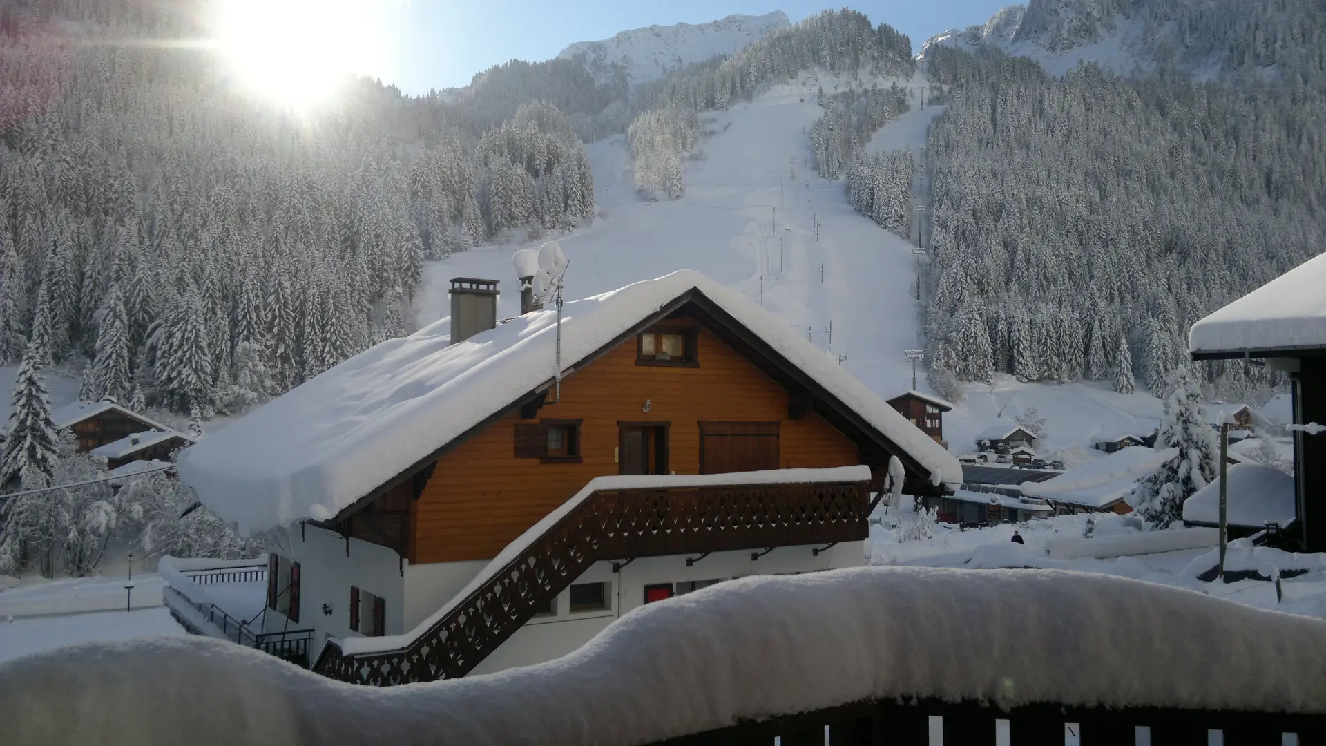 Extérieur chalet hiver