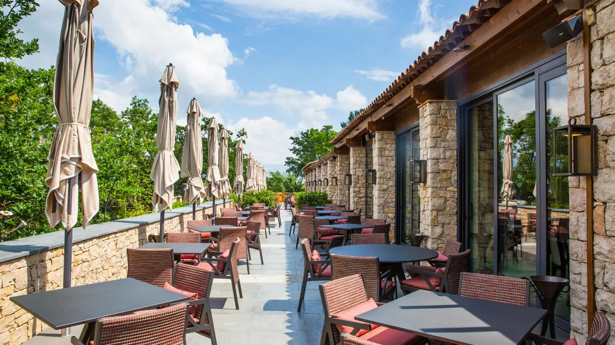 Terrasse extérieure Le Gaudina