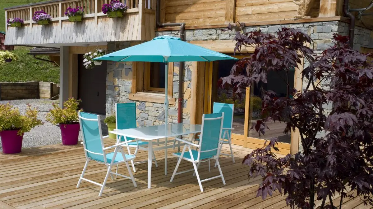 Terrasse exposition sud.
