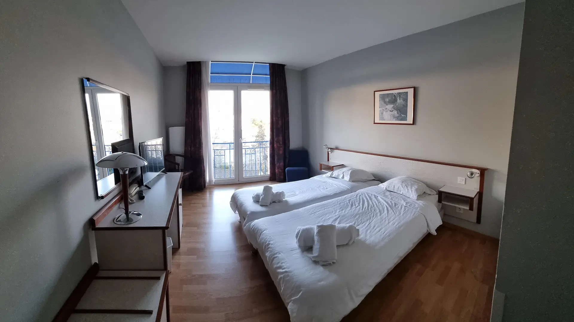 CHAMBRE A 2 LITS VUE PARC