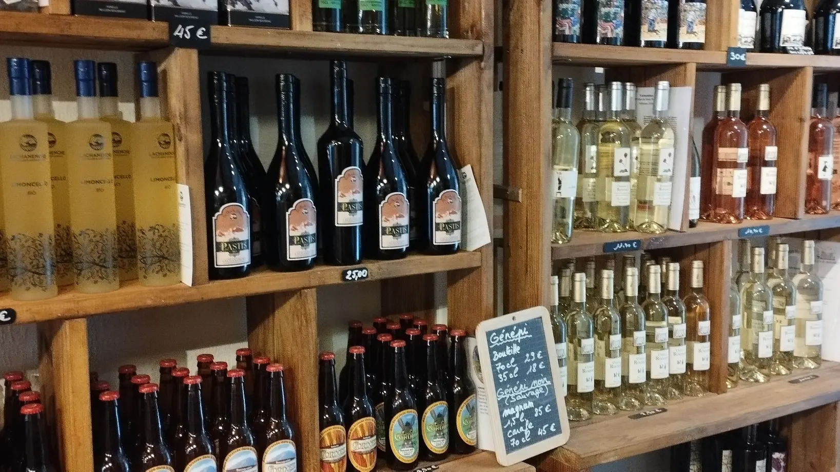 Génépi, limoncello, ...