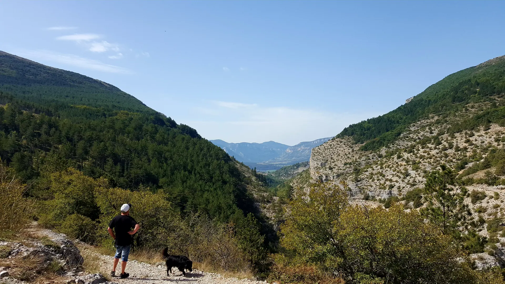 Vue plongeante sur les Gorges du Riou