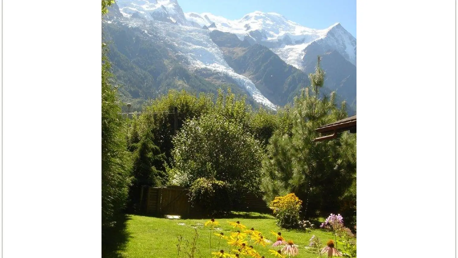 Chalet des Glaciers - Vue Mont-Blanc
