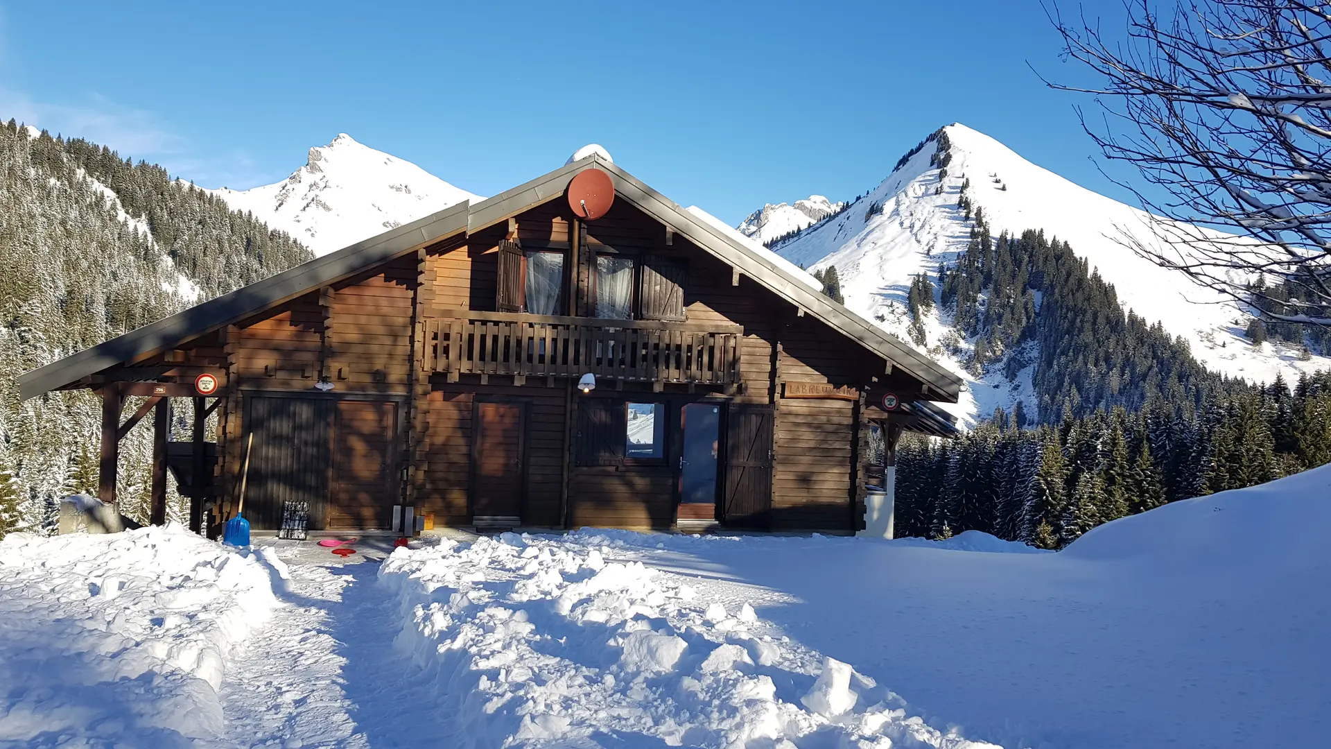 Chalet en hiver