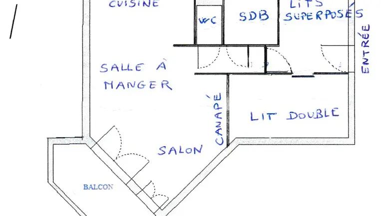 Appartement 6 personnes - Résidence Clôt La Chalp n°314