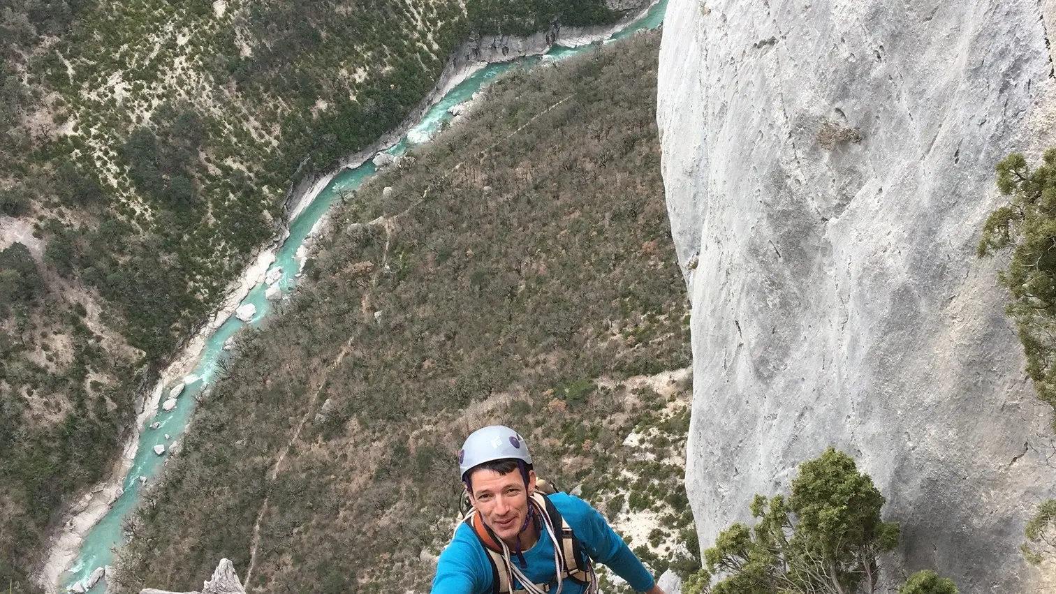 Escalade dans le Verdon