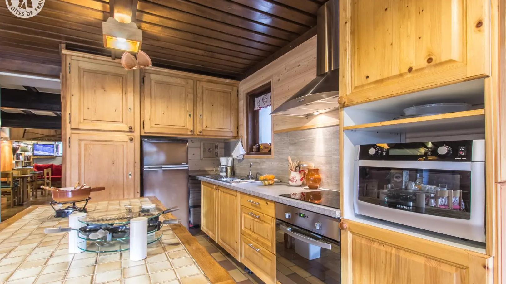 La cuisine à votre disposition dans la salle à manger commune