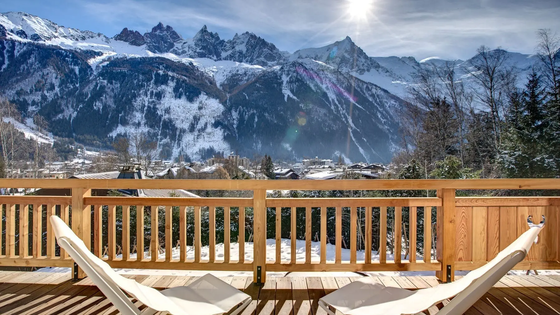 Balcon hiver chalet Saphir