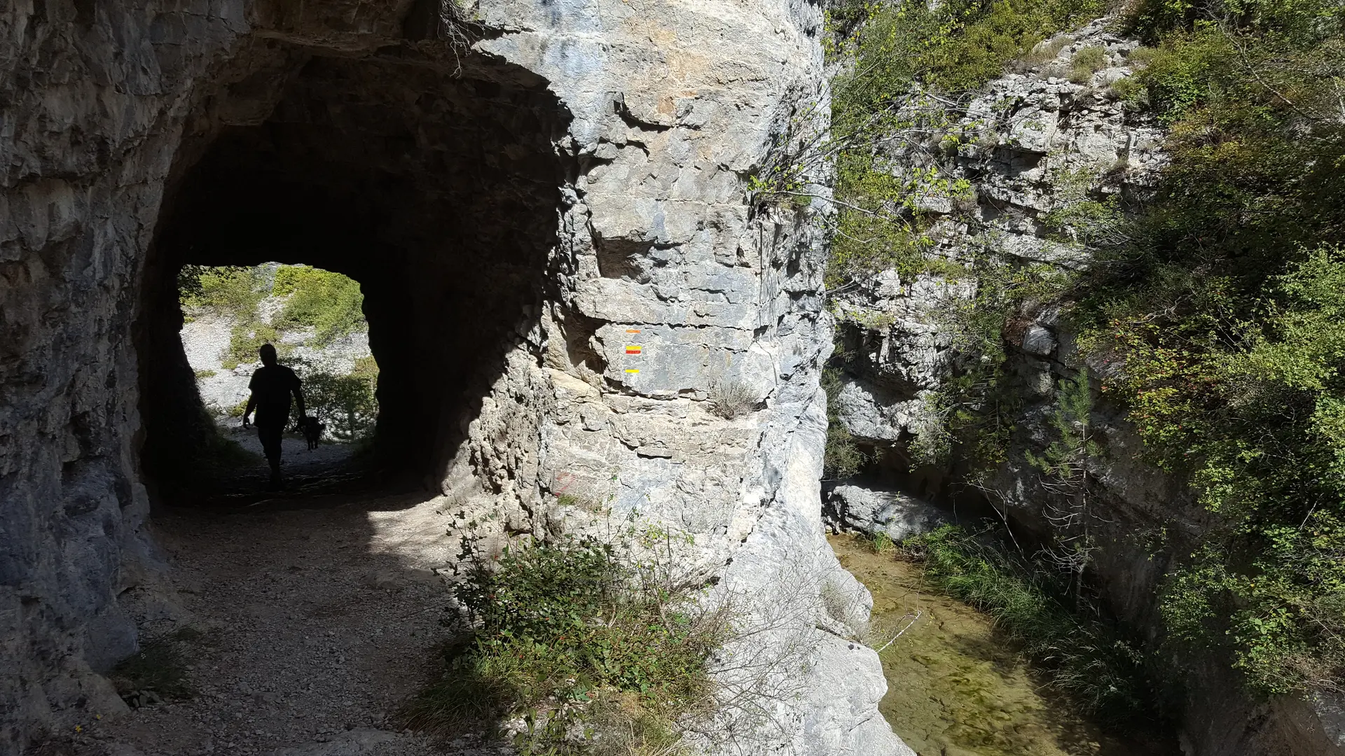 Le tunnel des Gorges du Riou