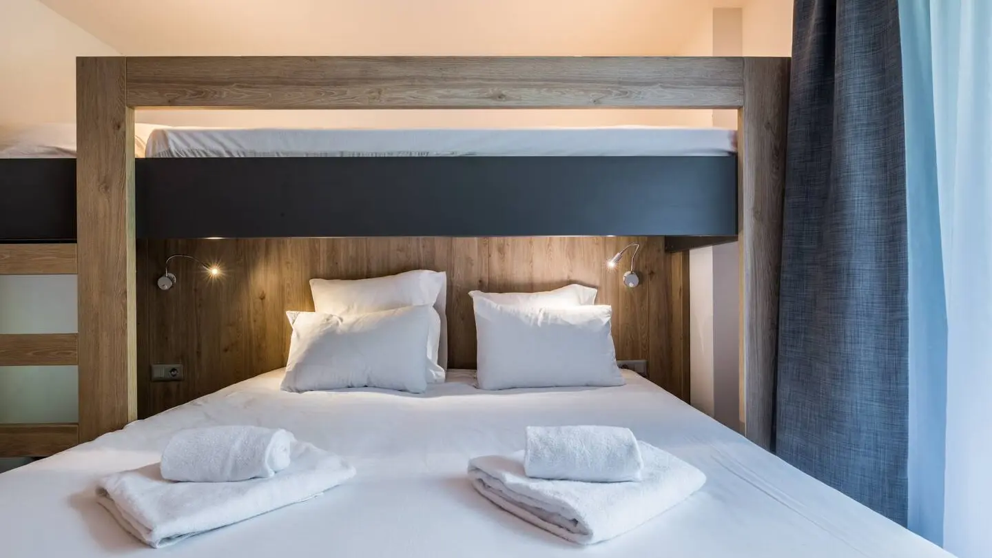 chambre double 1 avec lit mezzanine