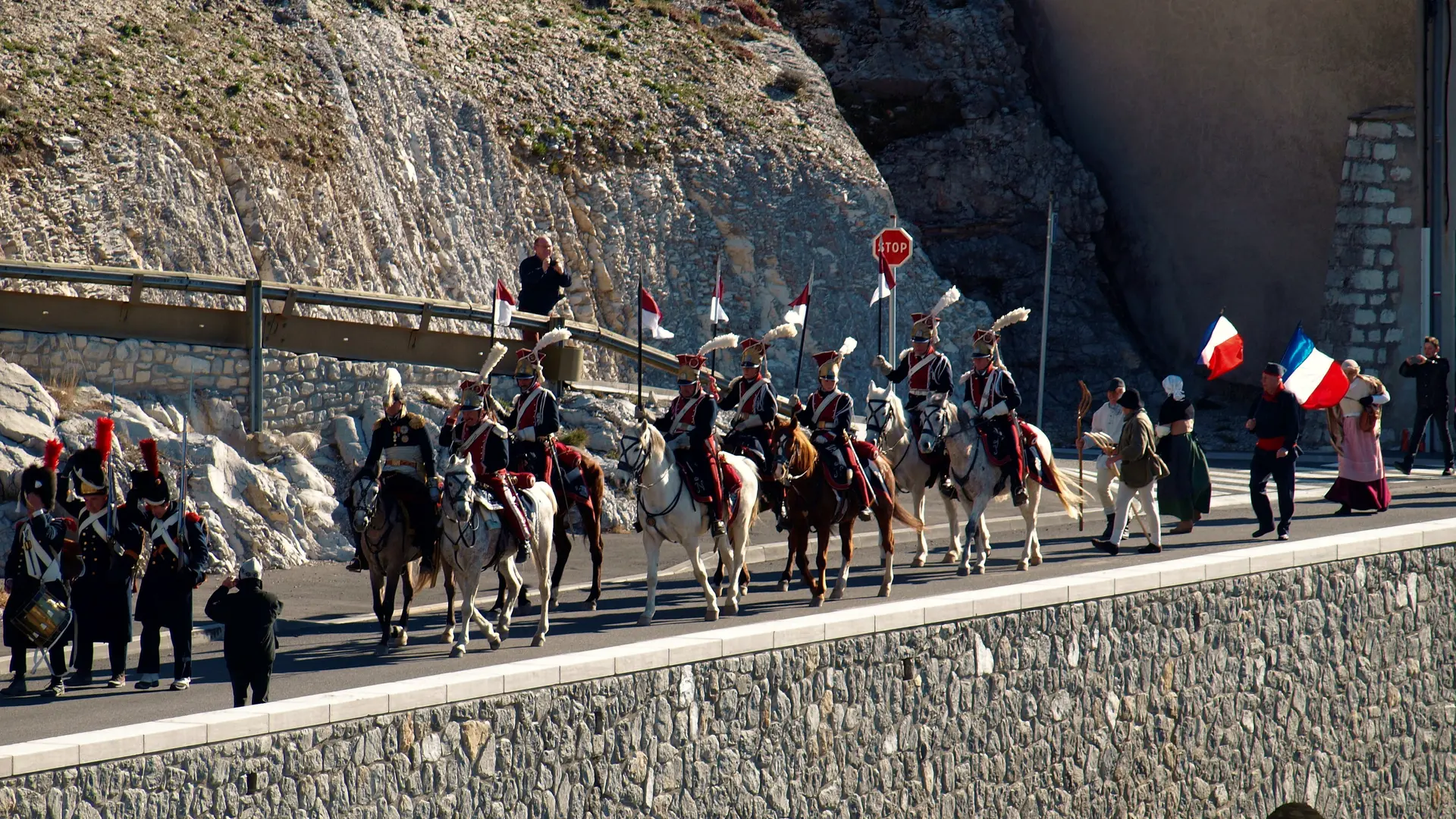 Passage sur le pont de la Baume