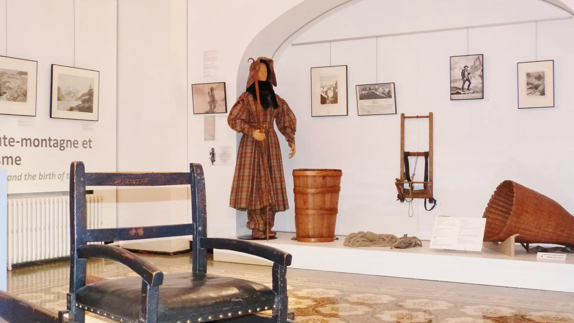Musée Alpin Chamonix - salle repères conquêtes haute montagne