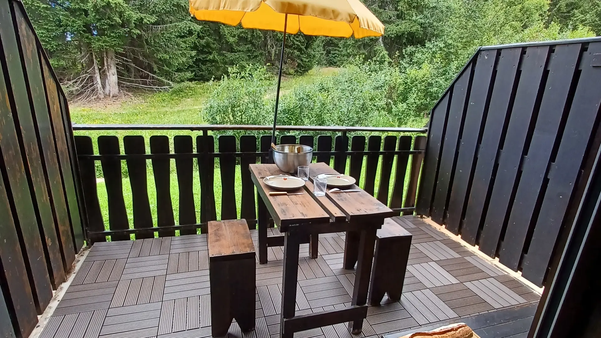 Balcon en été