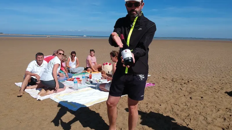 Arrêt sur la plage