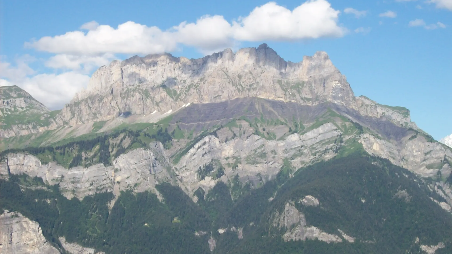 Aiguilles de Warens depuis les Aravis