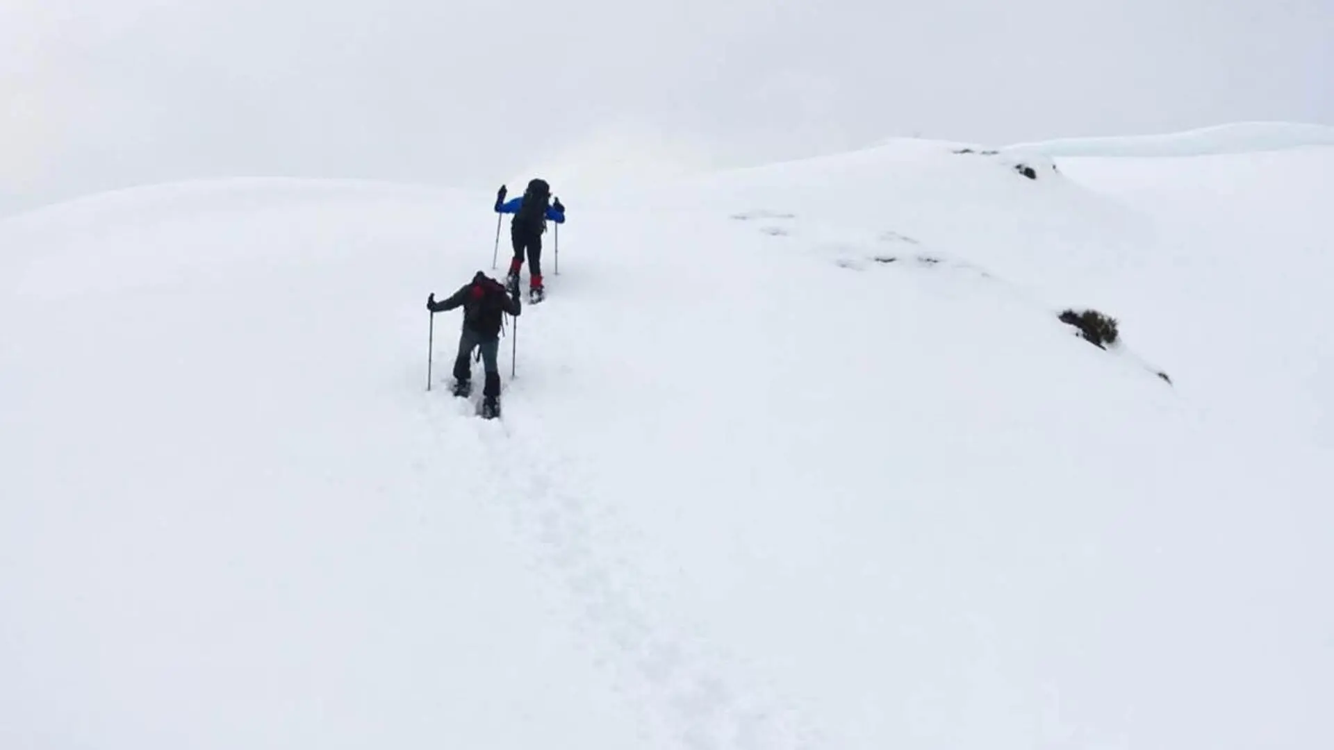 Ascension en raquette à neige