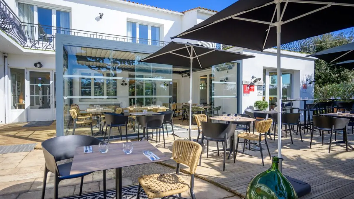 Terrasse du restaurant Le Martray