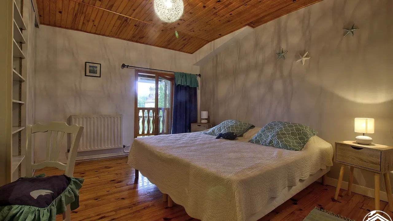 Chambre océan , 2 couchages
Gîte : le ver à soie