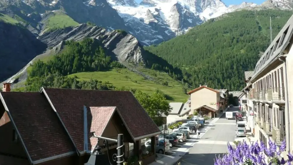 Vue depuis les balcons des chambres - Le Sérac - La Grave