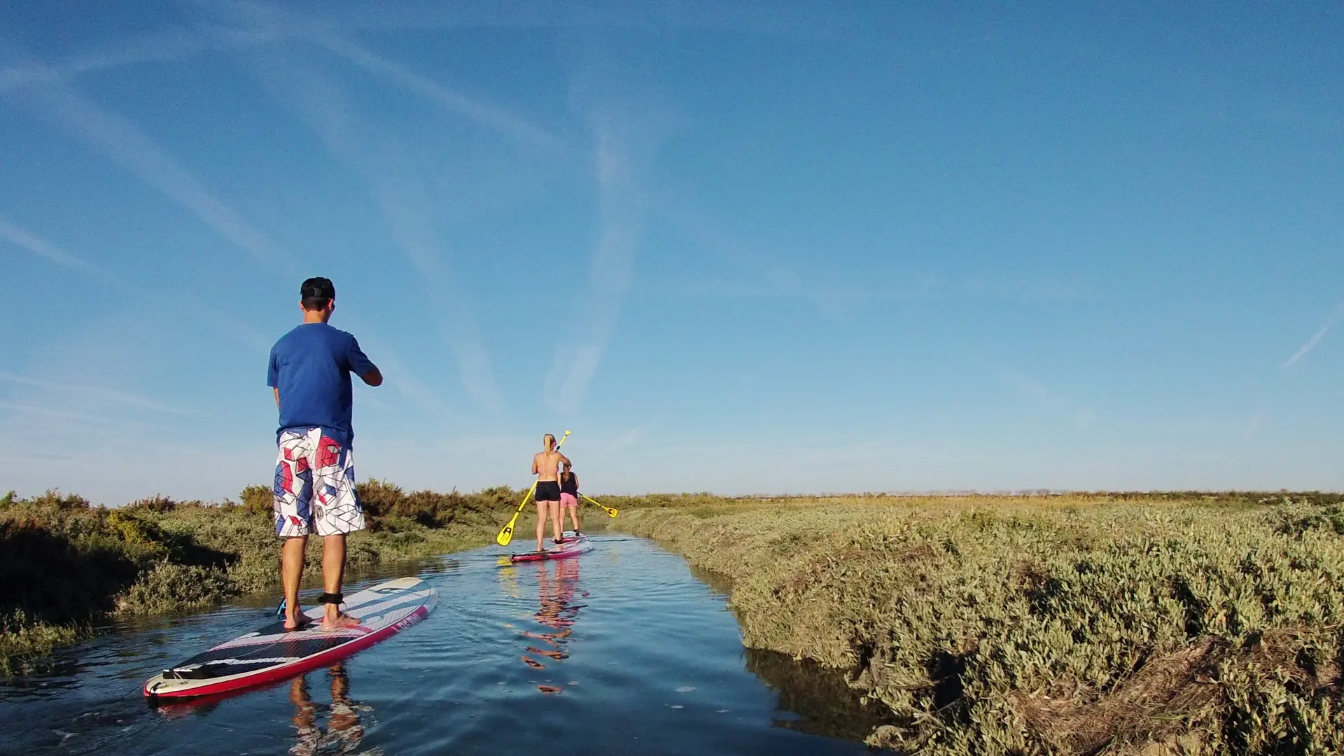 Stand-up paddleboarding on the Fier d'Ars river