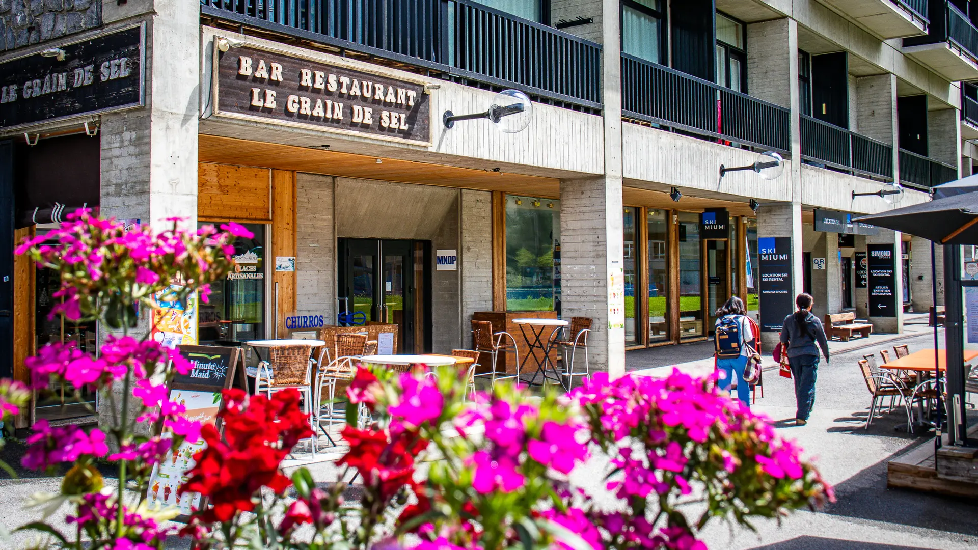 Voorzijde van restaurant Le Grain de Sel