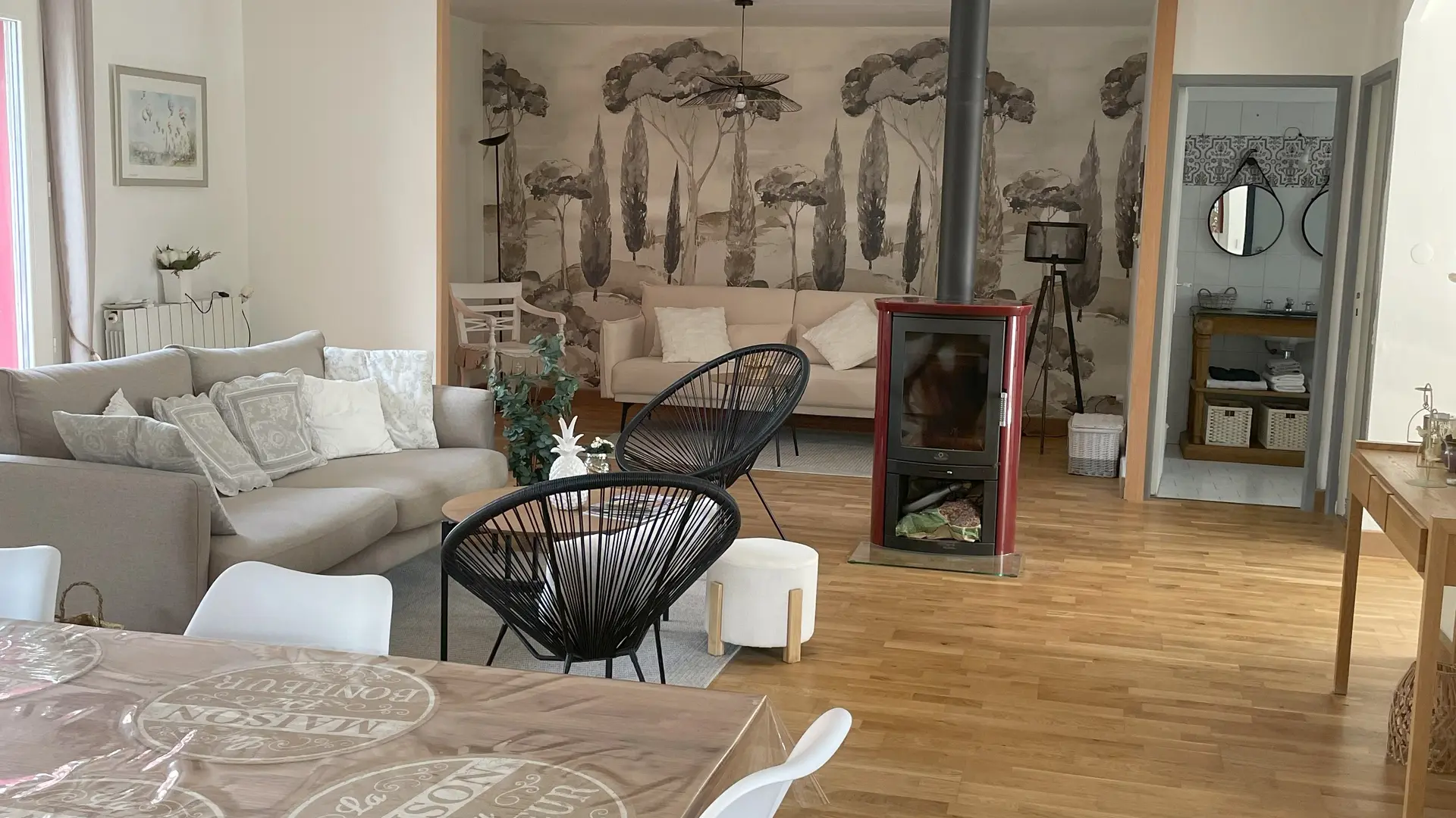 A l'ombre des oliviers_L'Isle-sur-la-Sorgue pièce à vivre