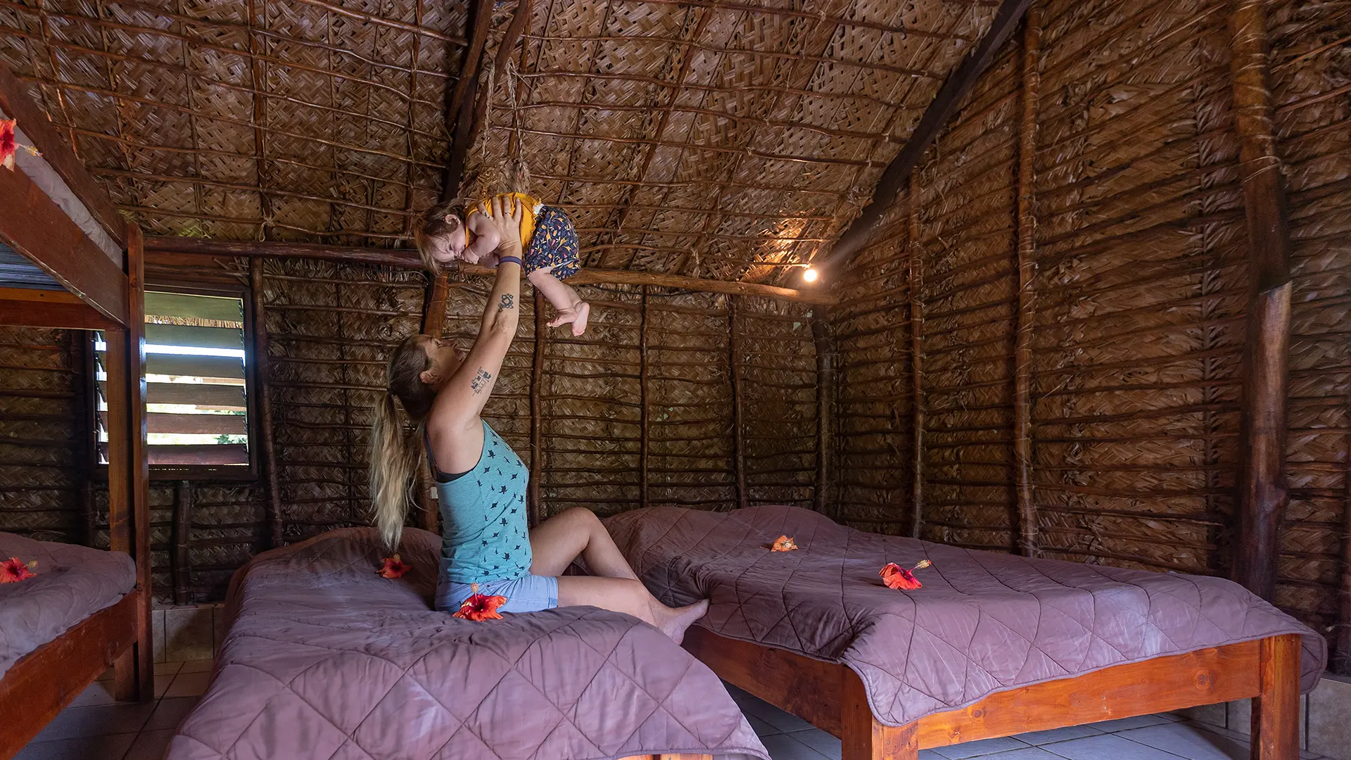 Hut interior