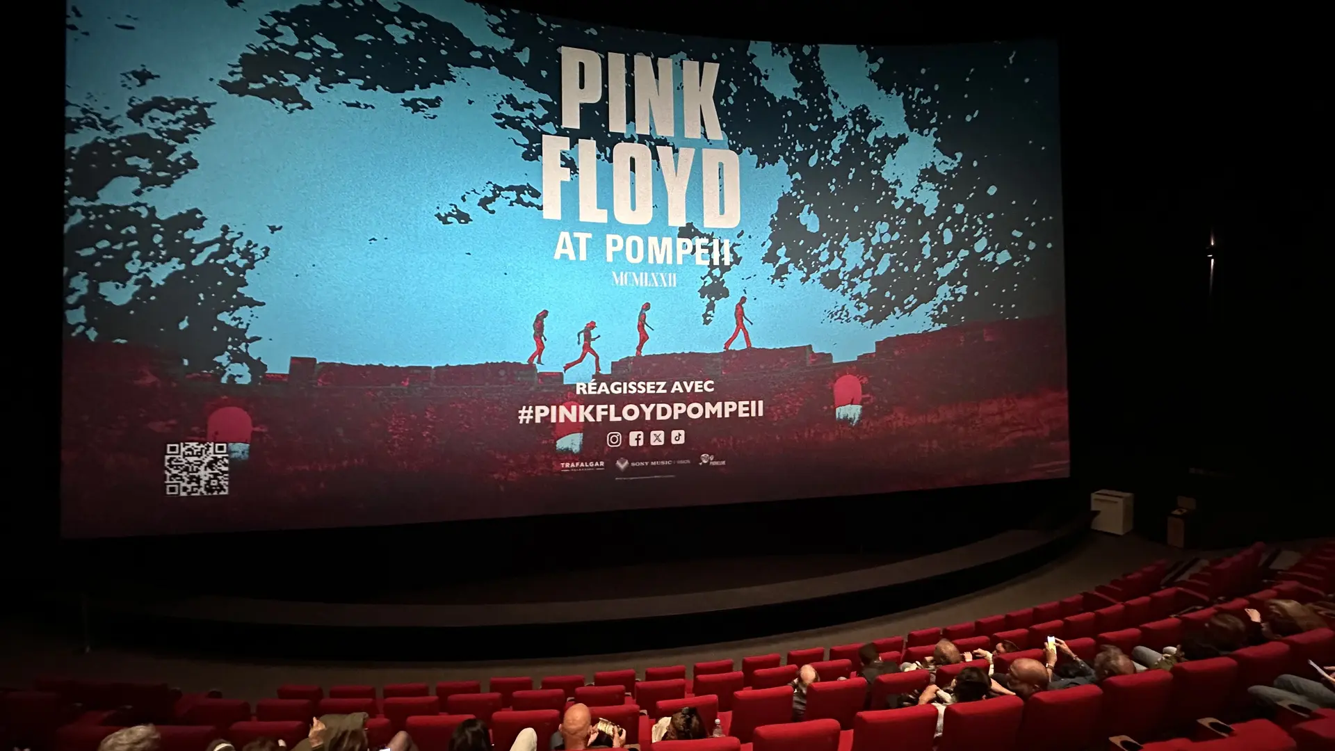 Projection laser du live à Pompéi de Pink Floyd, en imax