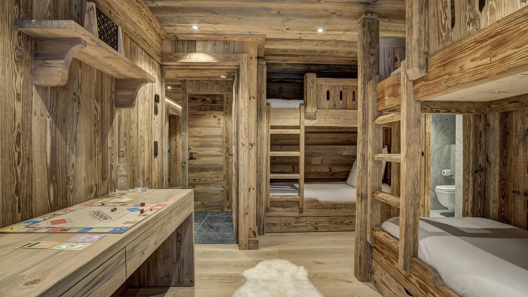 Chambre dortoir 4 personnes chalet Alaska