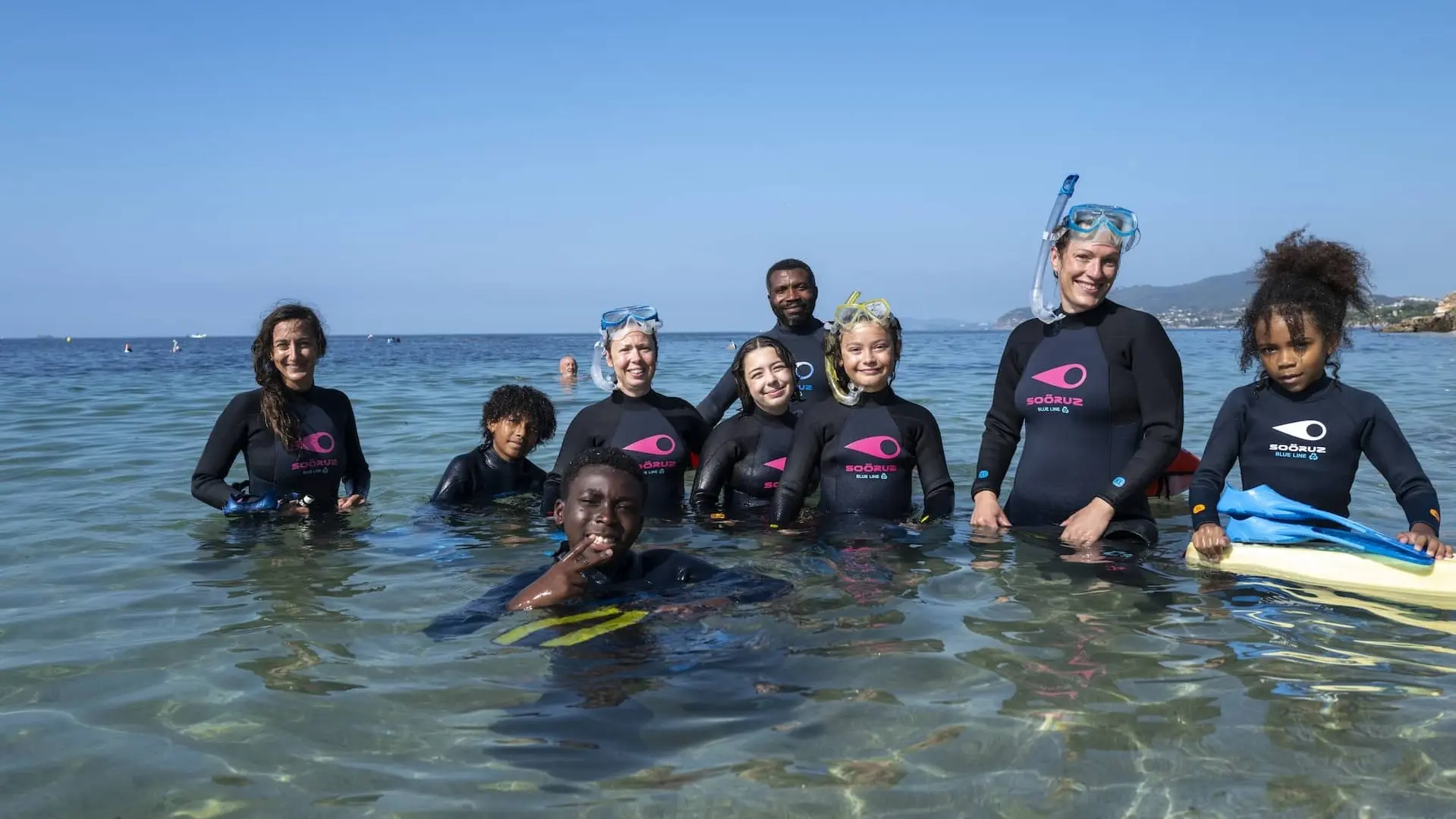 Nage plamée et encadrée par Camille, sur les vestiges d'Olbia à l'Almanarre