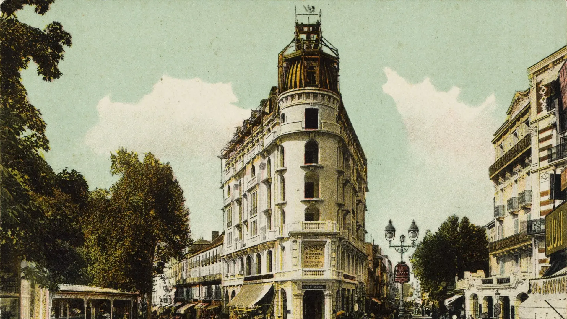Carte postale, vers 1909