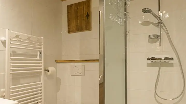 La salle de douche des chambres Ski et Sapin