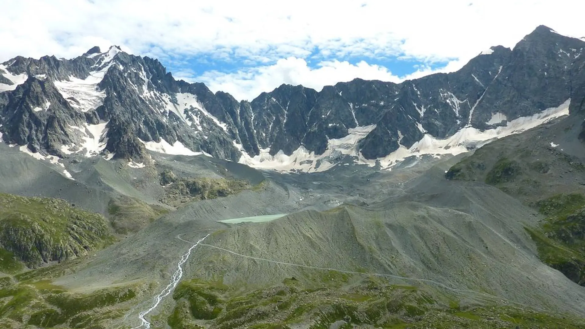 Le cirque du glacier d'Arsine