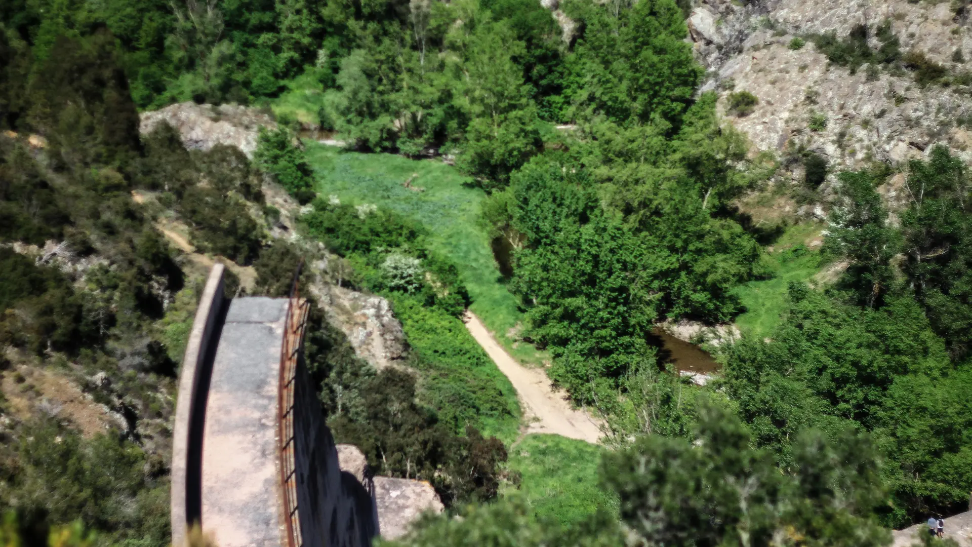 Barrage de Malpasset vue aérienne